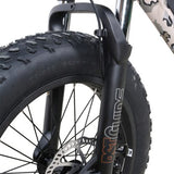 Front suspension of Quietkat Ripper Fat Tire Electric Hunting Bike for youths