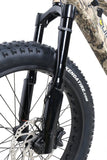 Hydraulic suspension of QuietKat Apex Fat Tire Electric Hunting Bike