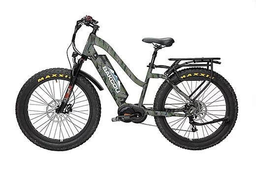 BAKCOU Mule ST a step-through fat tire electric mountain bike for hunting